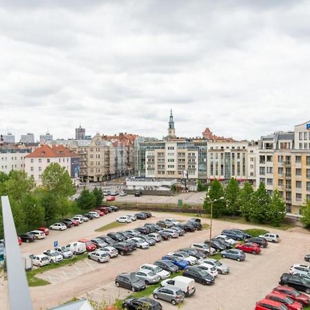 35 négyzetméteres stúdió Apartman 1 fürdőszobával Poznan Városközpont területén Kültér fotó