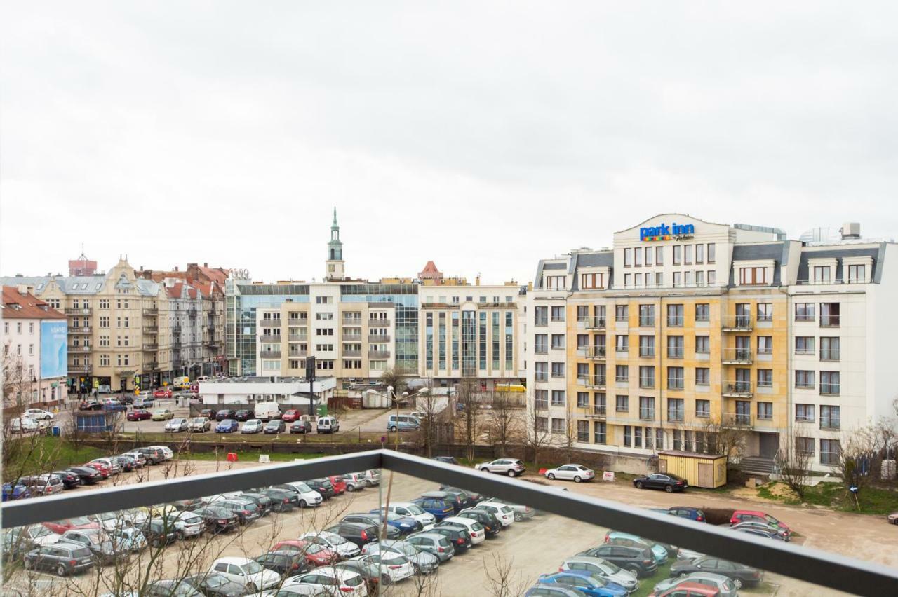 35 négyzetméteres stúdió Apartman 1 fürdőszobával Poznan Városközpont területén Kültér fotó